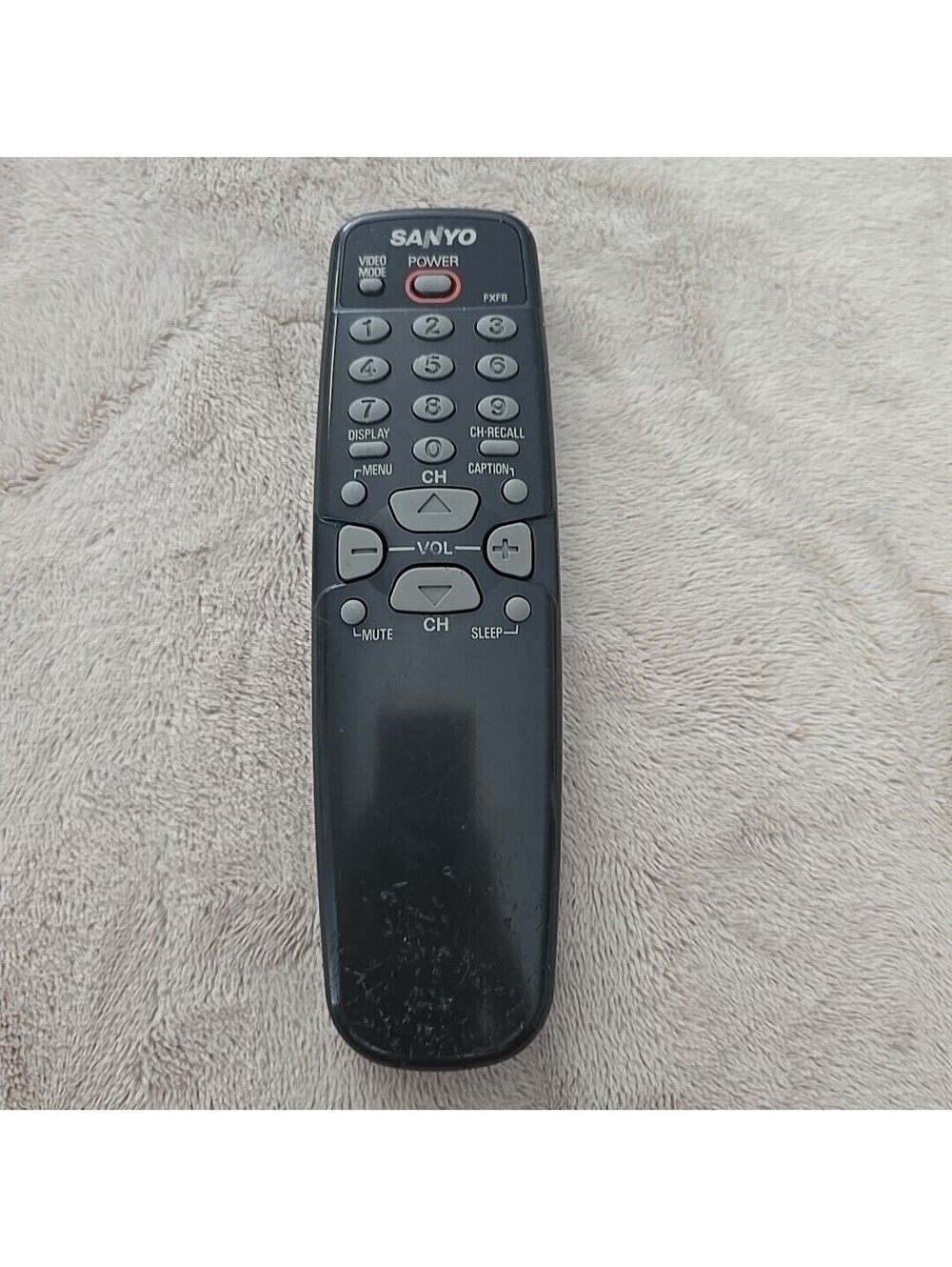 Sanyo FXFB TV Remote Control *No Battery Cover*